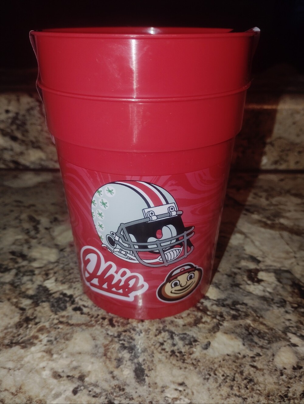 Red Ohio-Themed Plastic Party Cup NFL large tumbler cups Buffalo bills
